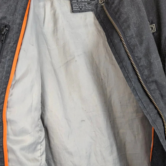 Harley Davidson Distressed Zip Jacket - Picture 7 of 9